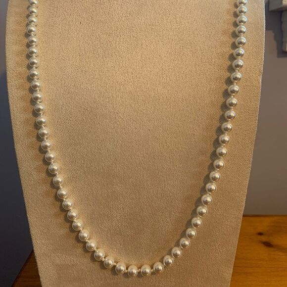 Laundry by shelli segal white Peary necklace single strand - Picture 1 of 3